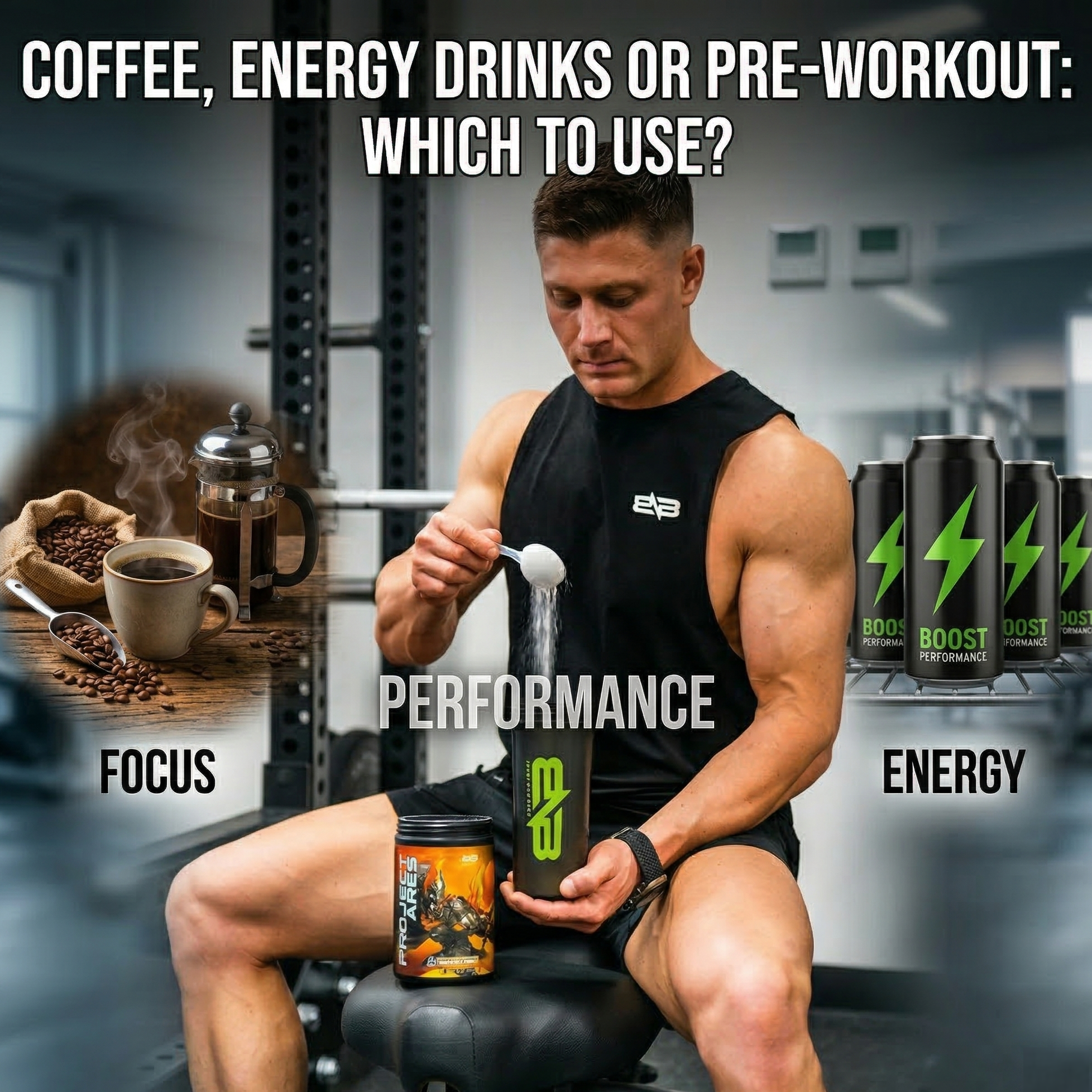Coffee, Energy Drinks or Pre Workout, Which to Use?
