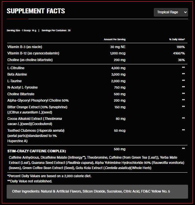 Nutritional Information