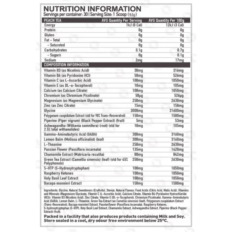 Nutritional Information