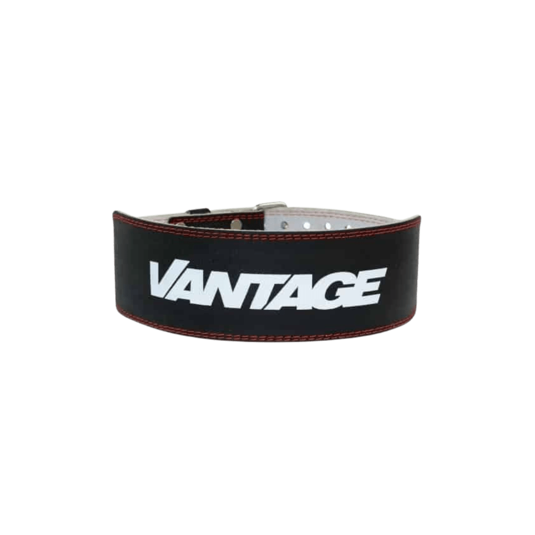 Leather Weight Lifting Belt 4-Inch Black - Booty N Buff