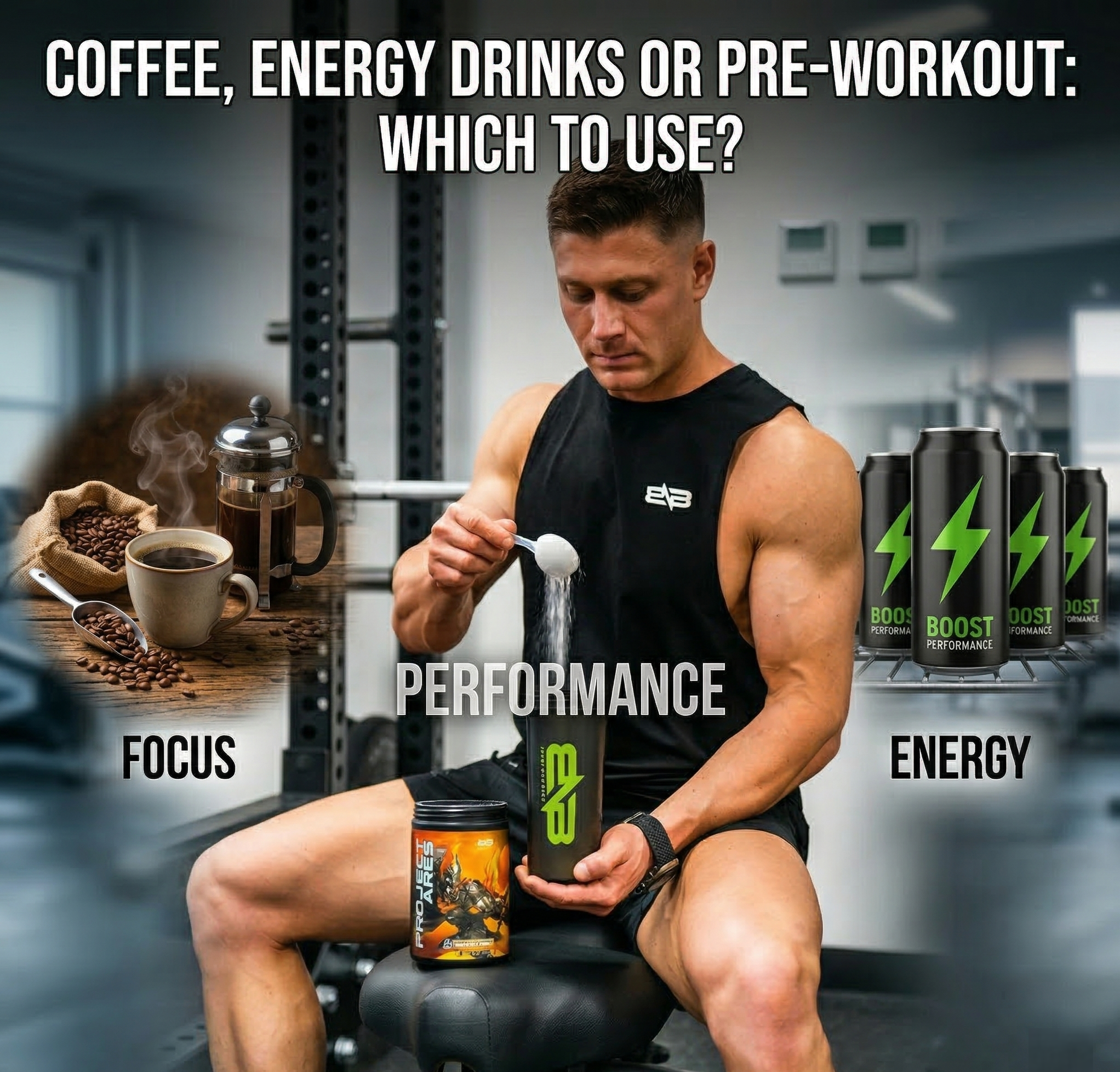 Coffee, Energy Drinks or Pre Workout, Which to Use?