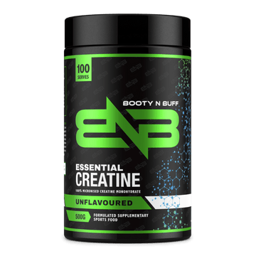Booty N Buff Essential Creatine, Micronised Creatine Monohydrate