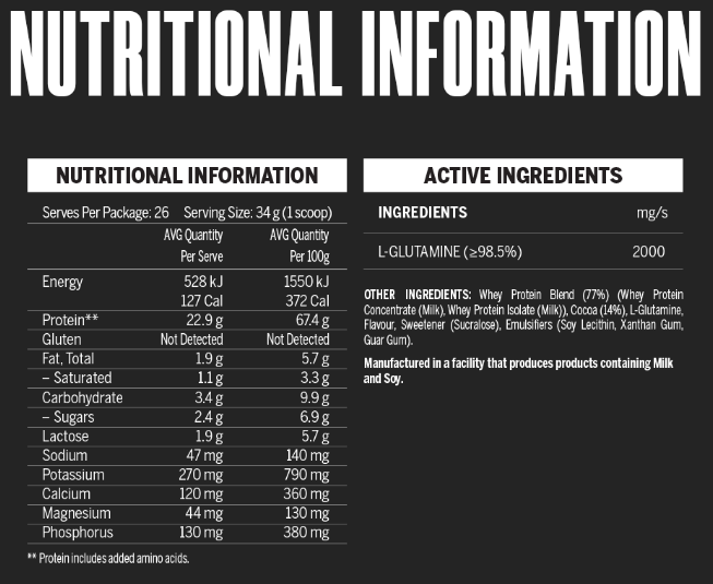 Nutritional Information