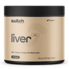 Switch Nutrition Organic Beef Liver, 120 Capsules