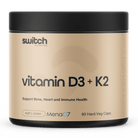 Switch Nutrition Vitamin D3 + K2, 60 Capsules