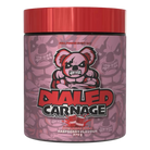 The X Athletics Dialed Carnage Pre-Workout, 25 Serves, Creaming Soda Raspberry